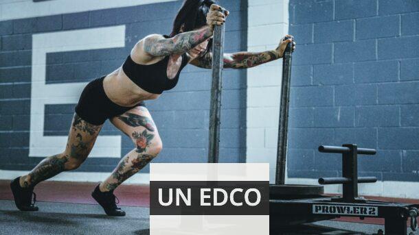 woman doing workout in room