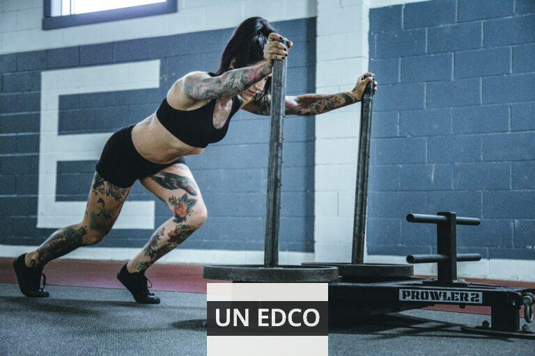 woman doing workout in room