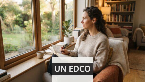 Persona reflexionando sobre su bienestar emocional